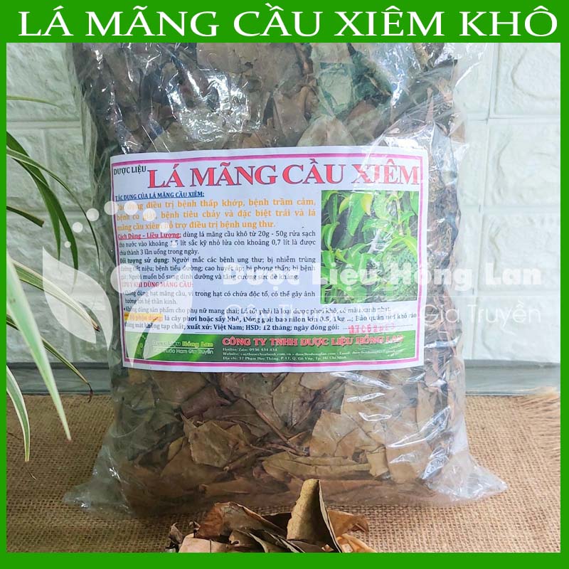 Lá Mãng Cầu Xiêm khô 1kg