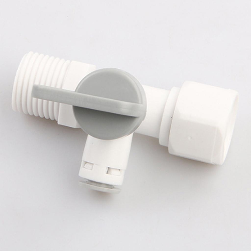 POM Purifier Feed Tee Faucet 1/4 Inch RO System For Filter Installation