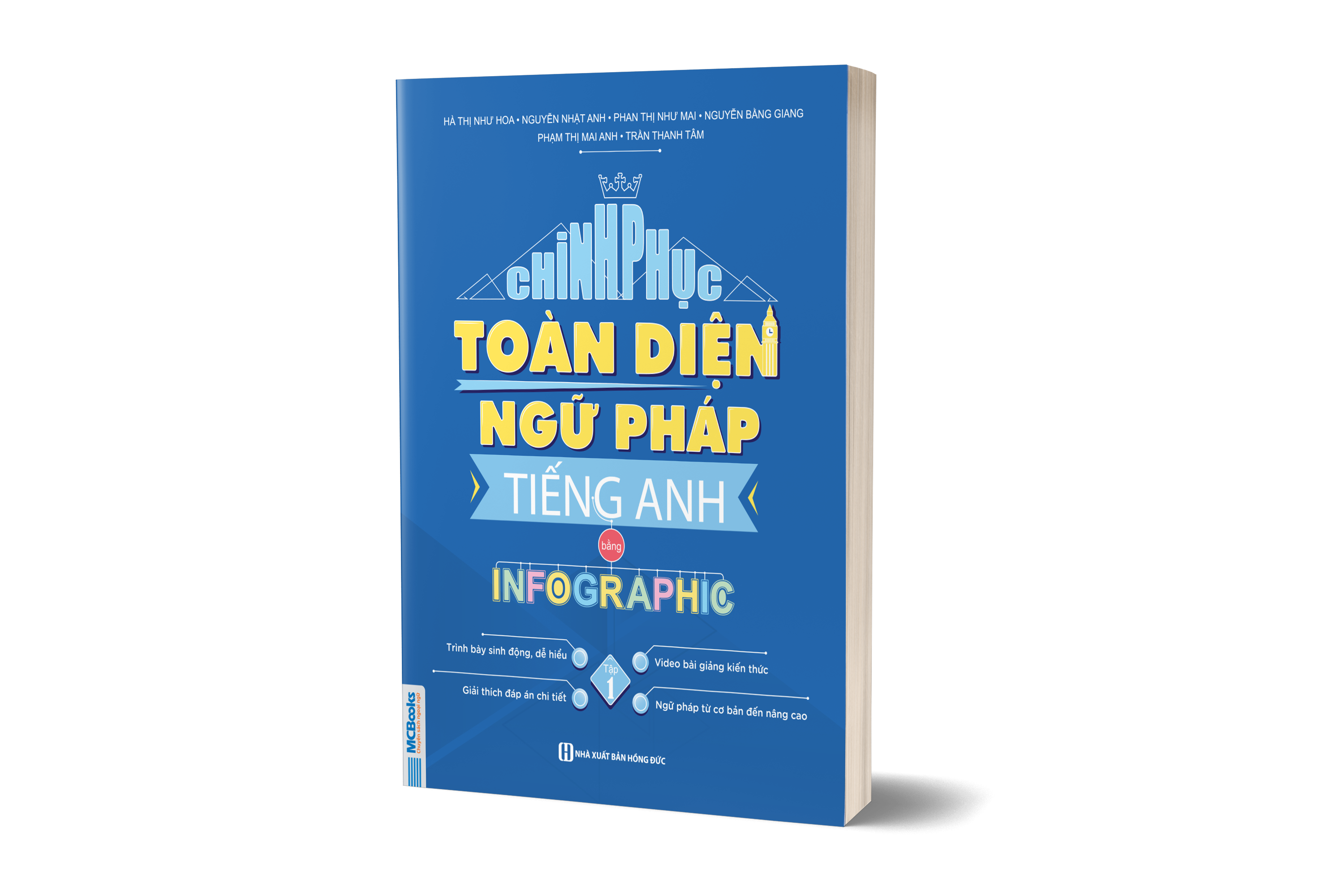 Sách - Chinh phục toàn diện Ngữ pháp tiếng Anh bằng Infographic - Tập 1 - Tặng kèm khóa học