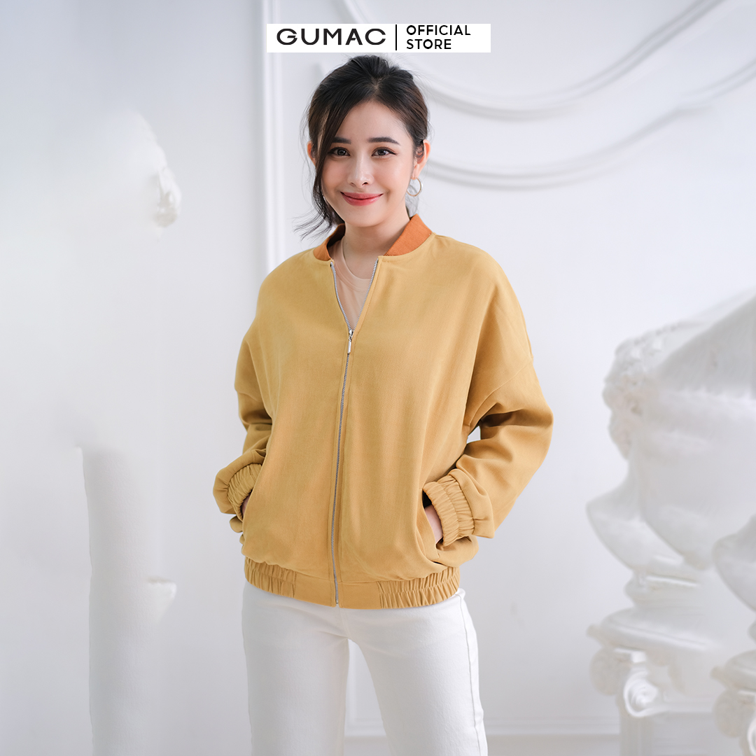 Áo khoác nữ GUMAC AC03038 phối bo