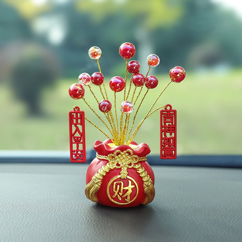 Cây Túi Tiền Kim Bảo May Mắn Trang Trí Nhà Cửa, Ô Tô Kèm Tinh Dầu Nước Hoa