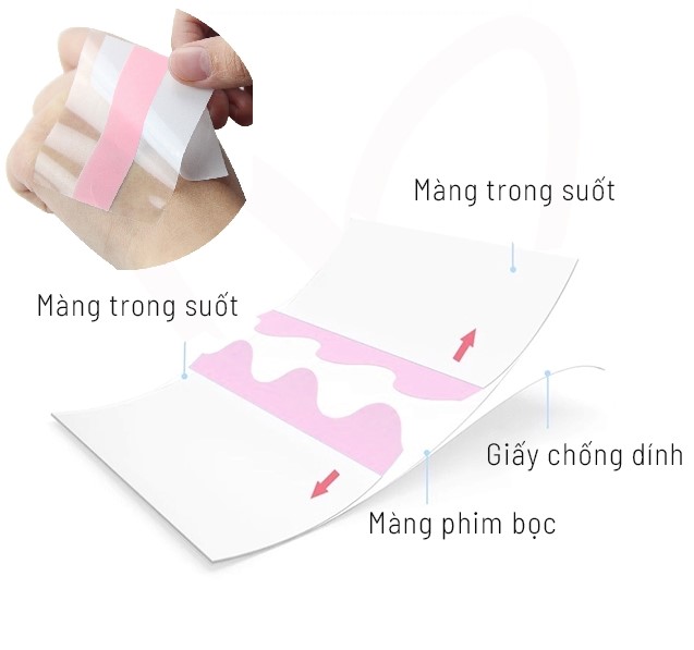 Băng dính dán ngực tàng hình nâng ngực chống xệ - băng dính dán ngực trong suốt - dán ngực silicon trong suốt chống xệ