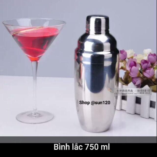 Bình lắc pha chế cocktail trà sữa inox 750 ml IQW4