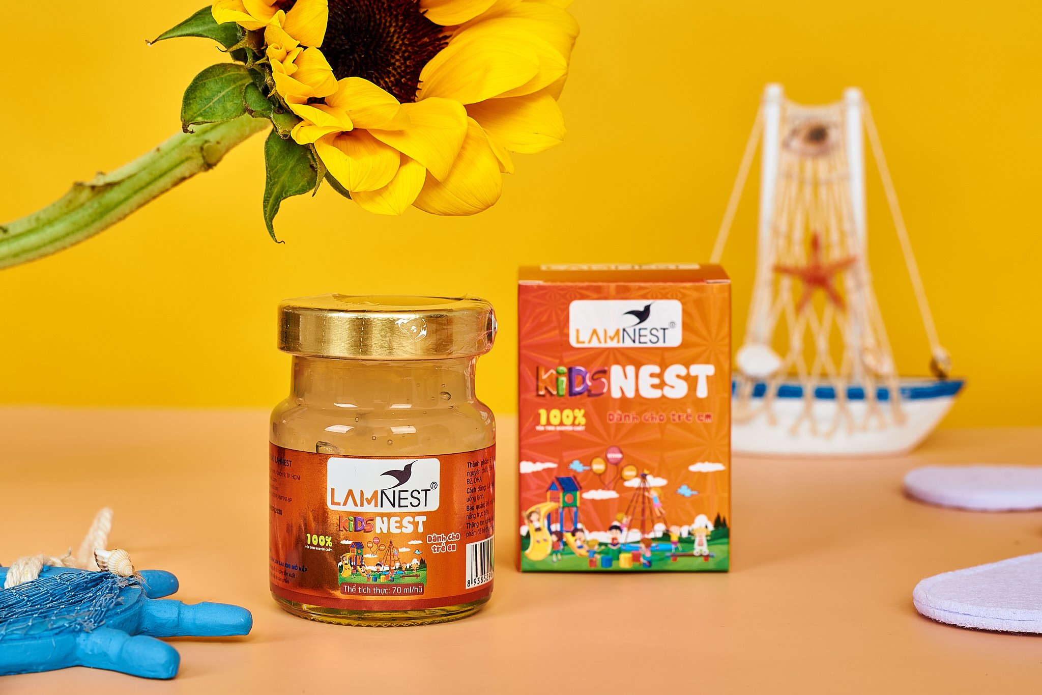 combo 3 hủ yến chưng Kids Nest cho bé 28% yến bổ dưỡng - Lamnest