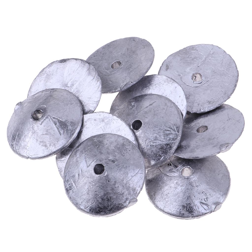 10Pcs/set Fishing Lead Weights Lead Fishing Sinker Weight for Any Waters 70g
