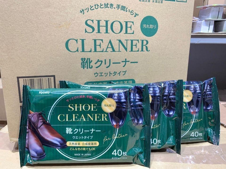 Giấy làm sạch giày da, túi da của Nhật Bản - Shoe Cleaner