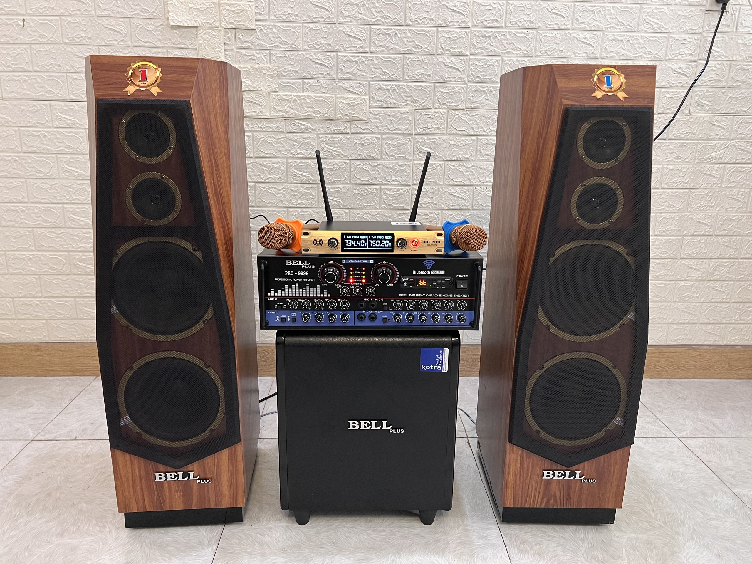Bộ dàn âm thanh karaoke và nghe nhạc gia đình KMS - 9999XP Bellplus