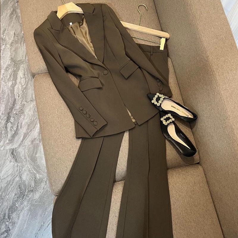 Set Đồ Áo Blazer Nữ +quần ống suông phong cách hàn quốc mẫu mới chất đẹp mã SZ01G