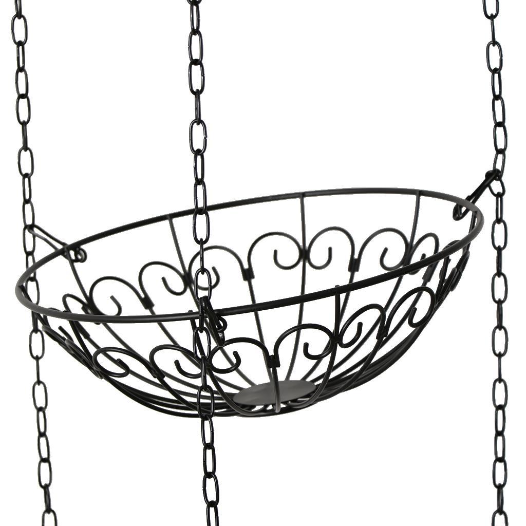 3 Tier Metal Kitchen Wire Vegetable Rack Fruit Hanging Basket Bowl Shower