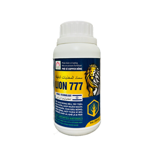 Phân bón vi lượng Lion 777 Đồng Sinh Học 250ml Tẩy rong rêu và Tẩy trái