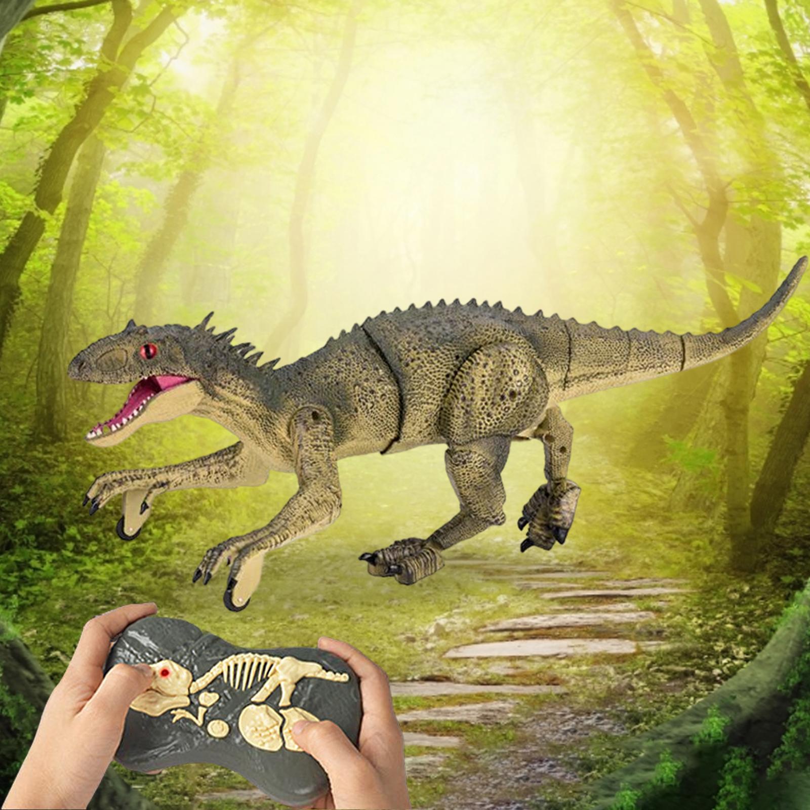 Remote Control Dinosaur Toy Realistic with Light Walking Dinosaur RC for Girls