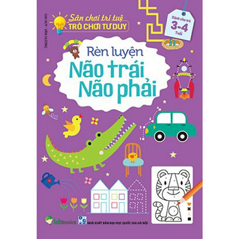 Sách - Sân chơi trí tuệ trò chơi tư duy rèn luyện não trái não phải dành cho trẻ từ 3-6 tuổi (lẻ 1c)