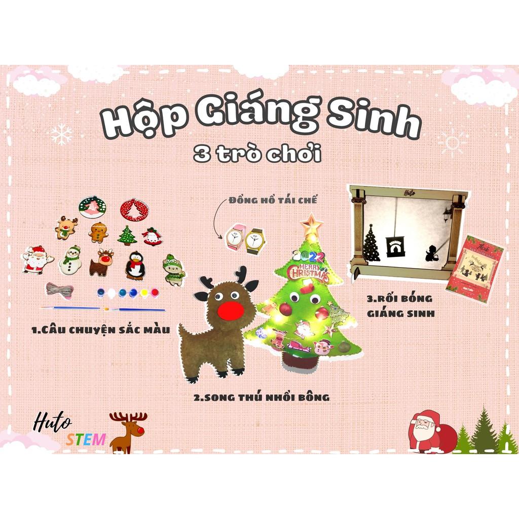 Hộp Giáng Sinh, Combo 3 Trò Chơi Giáng Sinh size lớn, với hơn 10+ hoạt động sáng tạo