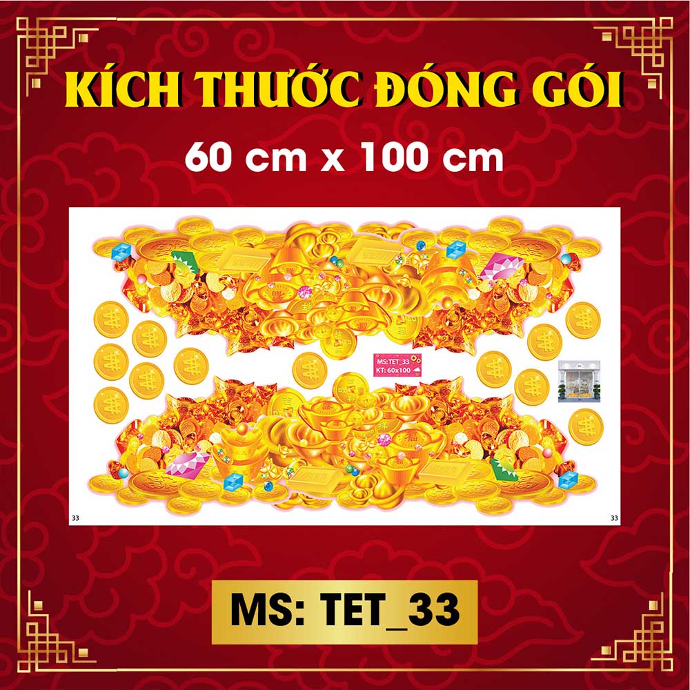Decal trang trí tết combo số 11