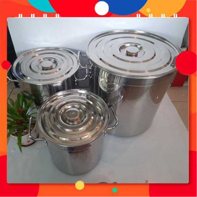 Nồi nấu phở, nước lèo, cháo inox cao cấp 304 1 đáy dày 3.0mm, chuyên dùng cho nhà hàng