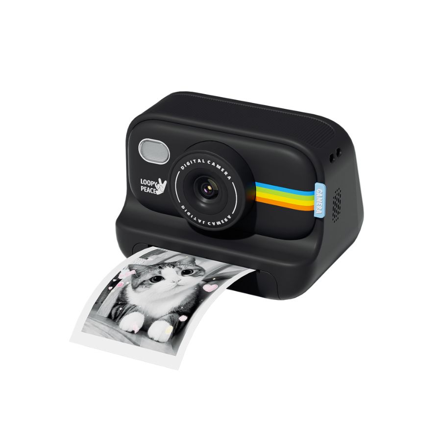 Máy Chụp Ảnh Lấy Liền Đen Sành Điệu Đen COOLKIDS S9/BLK