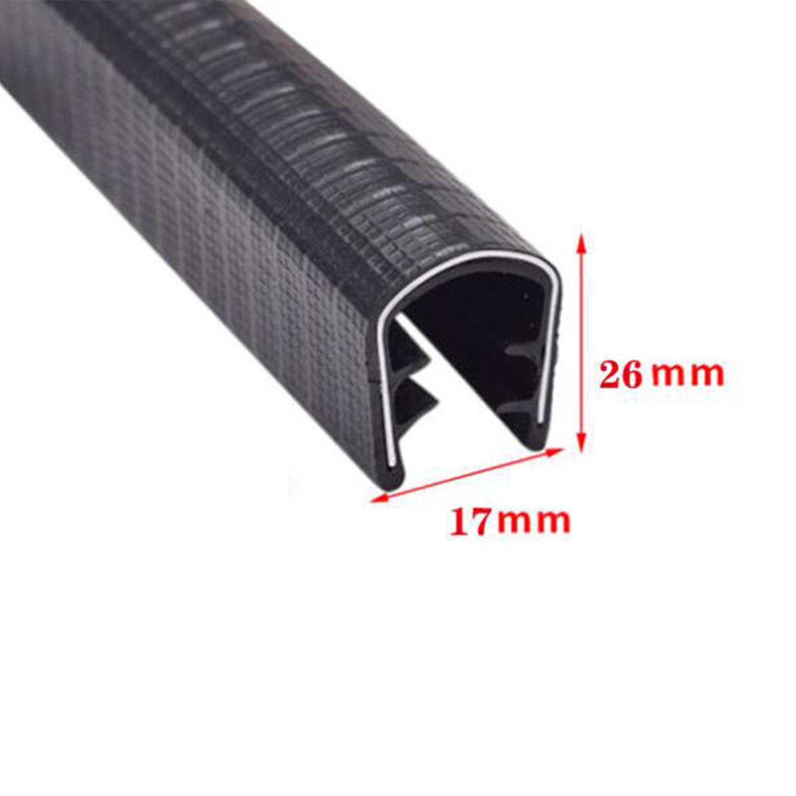 2 Pieces Skateboard Rubber Strip Durable Protector Shock Absorbing Crash Strip Easy to Install Fashion for Longboard Beginners Kids Youth