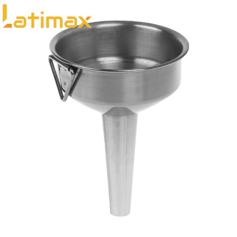 Hình ảnh Phễu Inox rót chất lỏng chuyên dùng cho nhà bếp có móc cầm tay tiện lợi đường kính 8cm