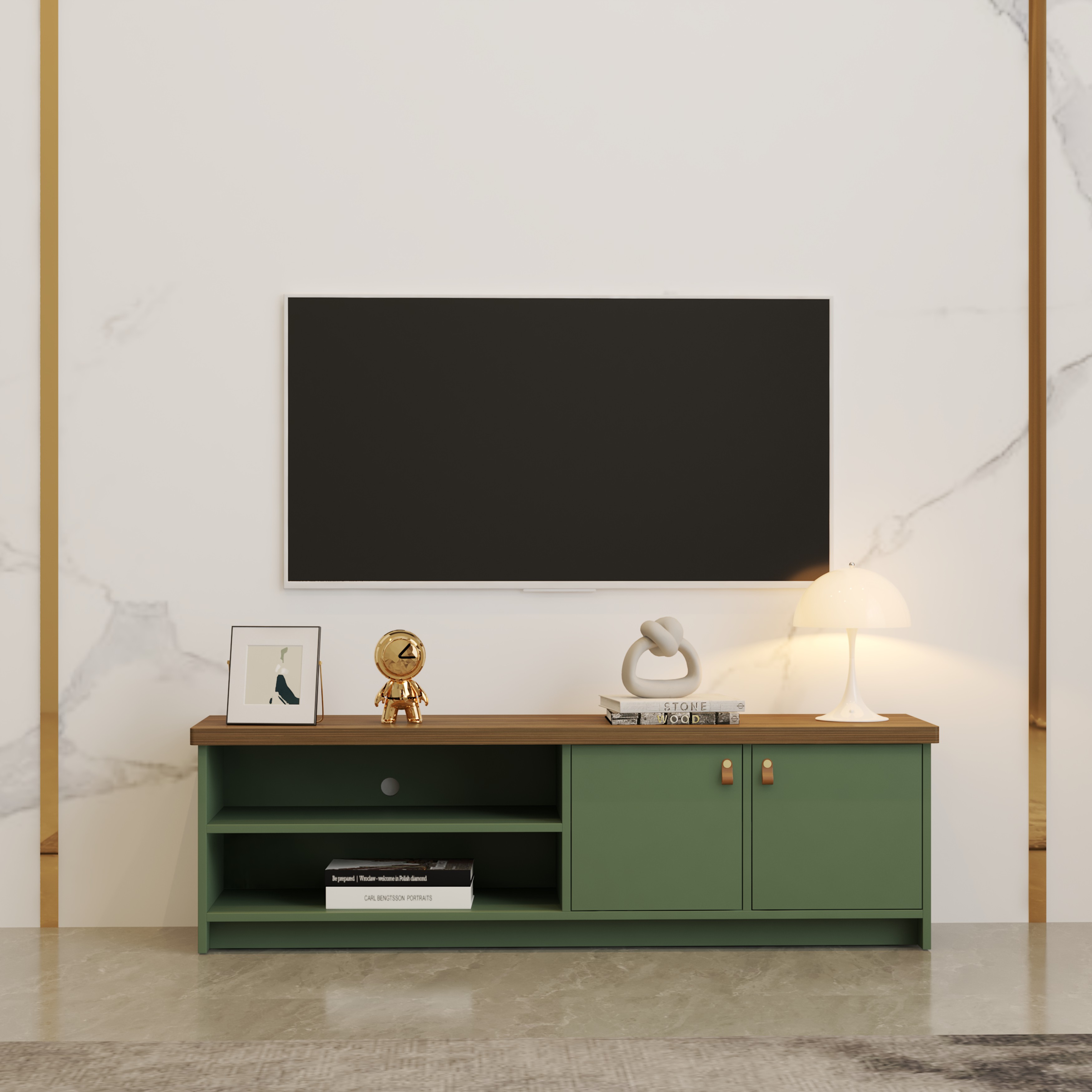 [Happy Home Furniture] NOMIA, Kệ Tivi 4 ngăn, 150cm x 38cm x 45cm ( DxRxC) , KTV_009