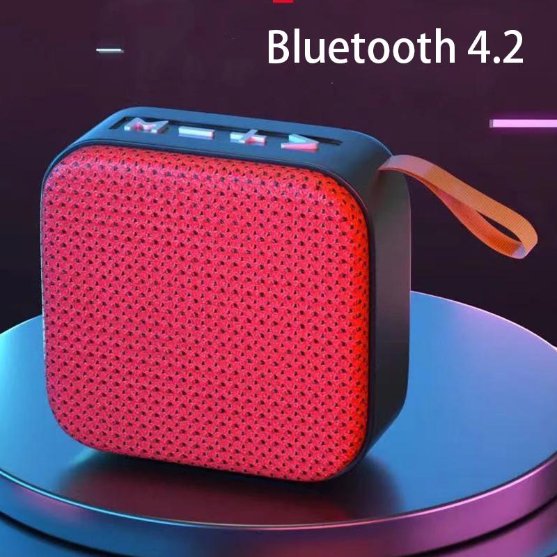 Loa Bluetooth Âm Thanh Lớn Âm Thanh Hộp Loa Mini Không Dây, Hỗ Trợ Thẻ TF Đài FM Đĩa Nhớ USB Flash Cho Máy Nghe Nhạc MP3 Color: Red