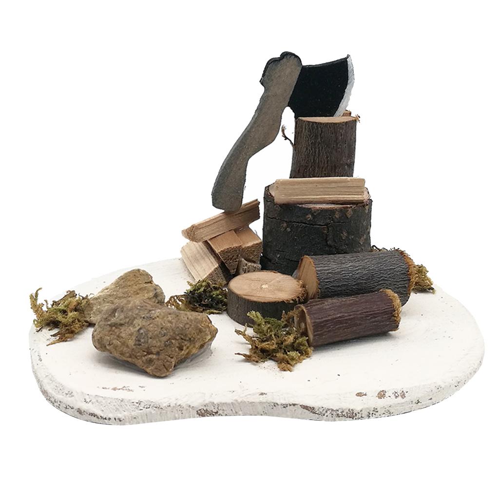 Mini Garden Building Micro Landscape for 1:12 Dollhouse Home Yard Decoration