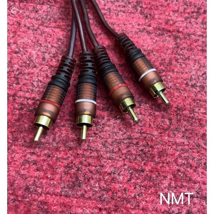 Dây cáp audio 2 ra 2 nâu lõi đồng