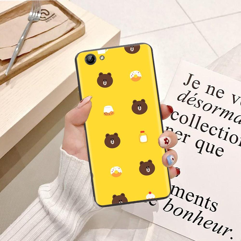 Ốp lưng dành cho ViVo Y85 Viền dẻo TPU hình Gấu Nâu Cute