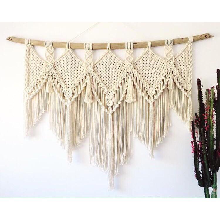    Rèm cửa sổ  handmade - Rèm cửa sổ macrame - sản phẩm decor  