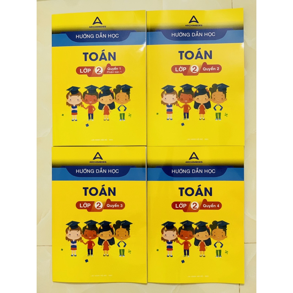Sách - Combo 4 cuốn Hướng dẫn học toán lớp 2
