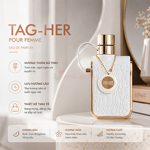 Nước hoa Armaf Tag Her Pour Femme EDP (100ml) - Hàng chính hãng