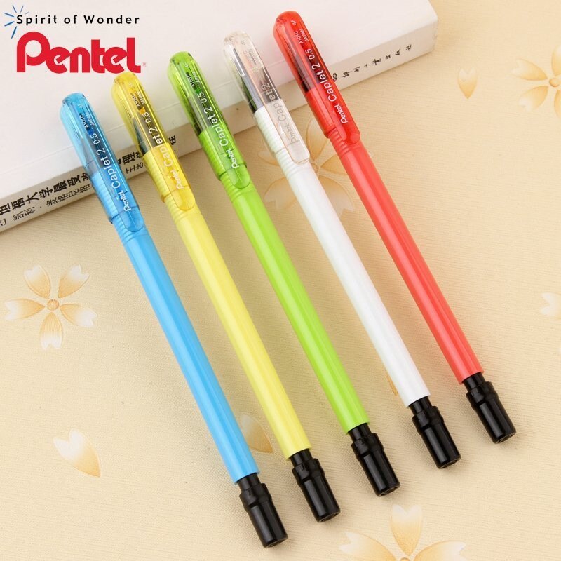 Bút Chì Kim Pentel Caplet Màu Neon A105C Ngòi 0.5mm | Thiết Kế Đẹp Mắt | 4 Màu Vỏ