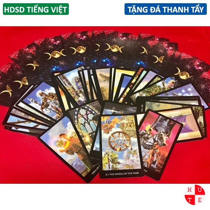 Bộ Bài Tarot Witches 78 Lá Bài Tặng Hướng Dẫn Sử Dụng Tiếng Việt Và Đá Thanh Tẩy