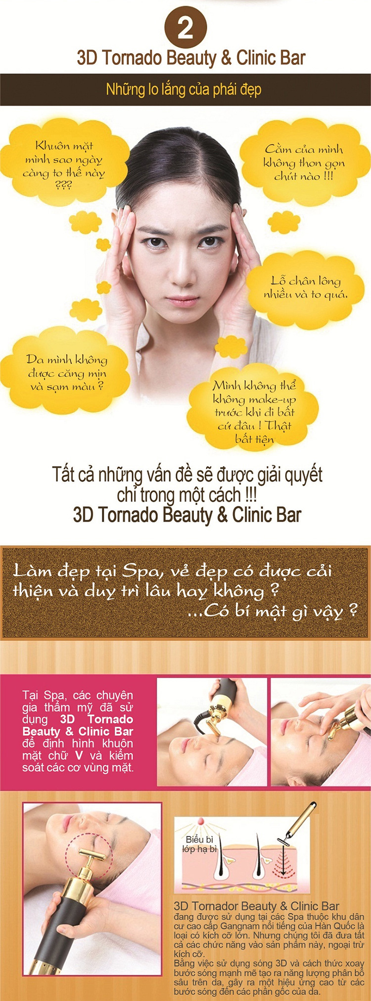 Máy Massage 3D Tornado Beauty &amp; Clinic Bar It's Well Plus