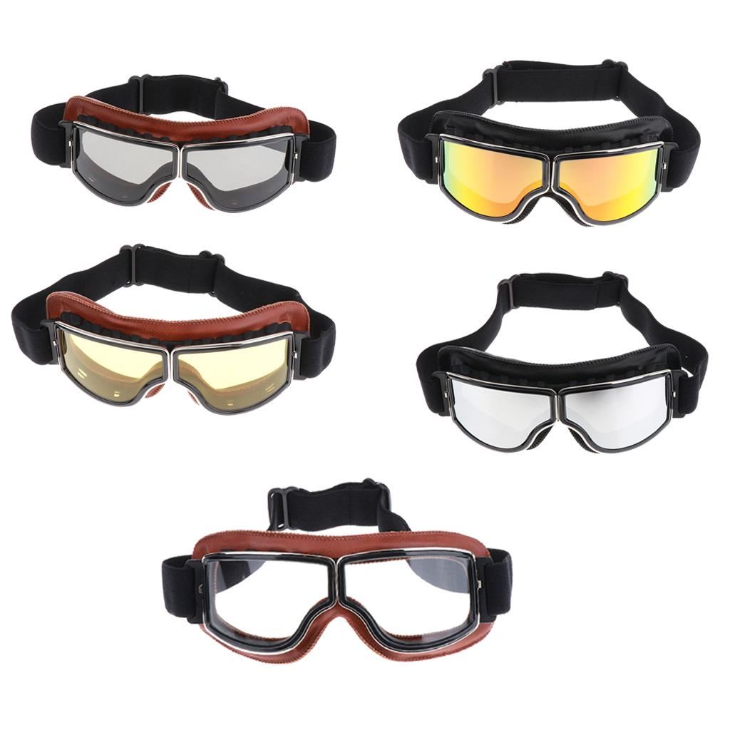 Vintage Leather Goggles  Glasses  Driving Motorcycle Cruiser #1