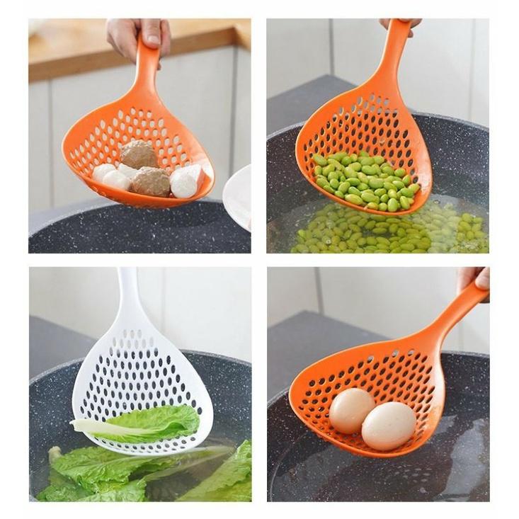 Vá vớt mì phở bún miến, muôi vớt đồ ăn, rau củ dạng lưới cỡ lớn