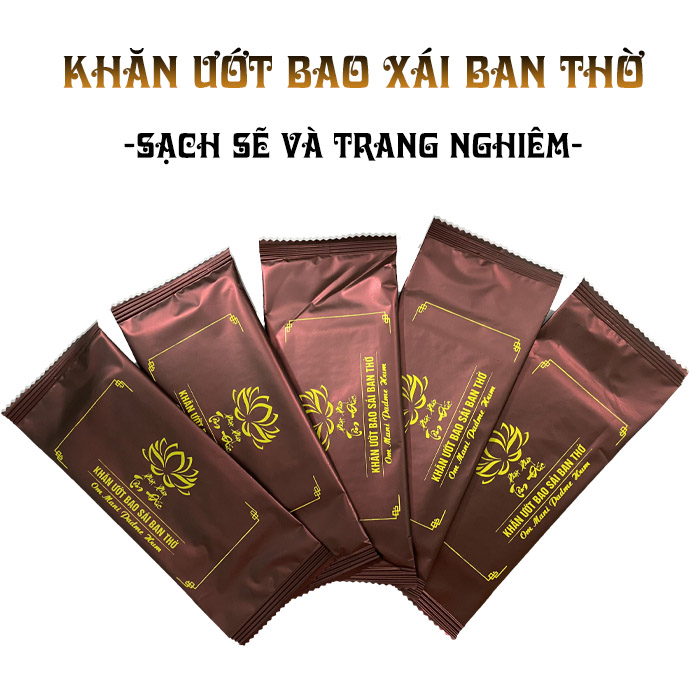 Khăn Ướt, Khăn Ướt Lau Ban Thờ Phật, Khăn Ướt Bao Xái Ban Thờ, Khăn Ướt Chất Lượng Cao An Toàn Tuyệt Đối