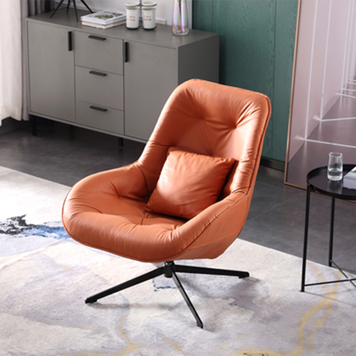 Ghế Thư Giãn Hiện đại bọc Da cao cấp chân kim loại bền đẹp - Ghế Sofa đa năng Xoay 360 độ Tiện lợi Sang trọng GHT012 Giao màu ngẫu nhiên