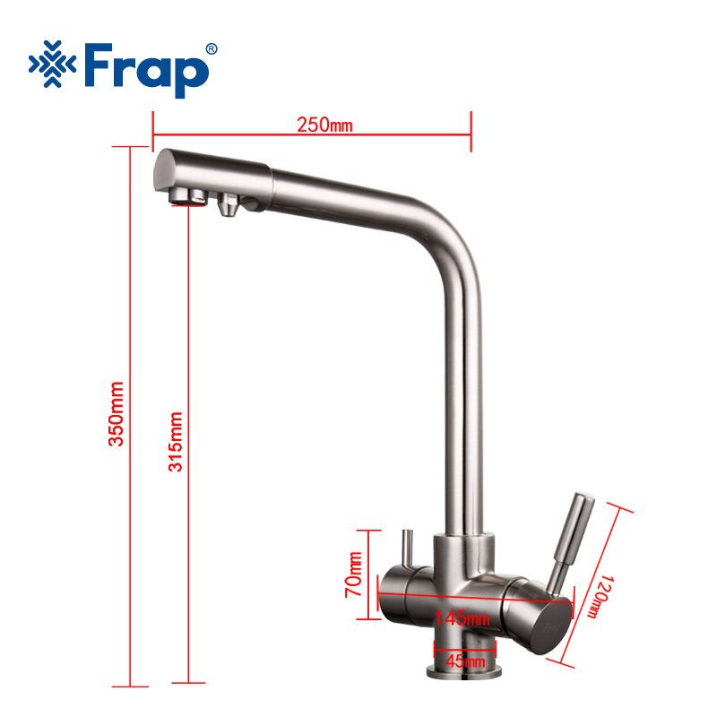 VÒI BẾP 3 ĐƯỜNG NƯỚC NHẬP KHẨU NGA FRAP F4352-5