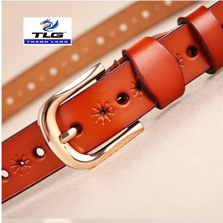 Thắt lưng nữ da thật dập họa tiết Đồ Da Thành Long 203920