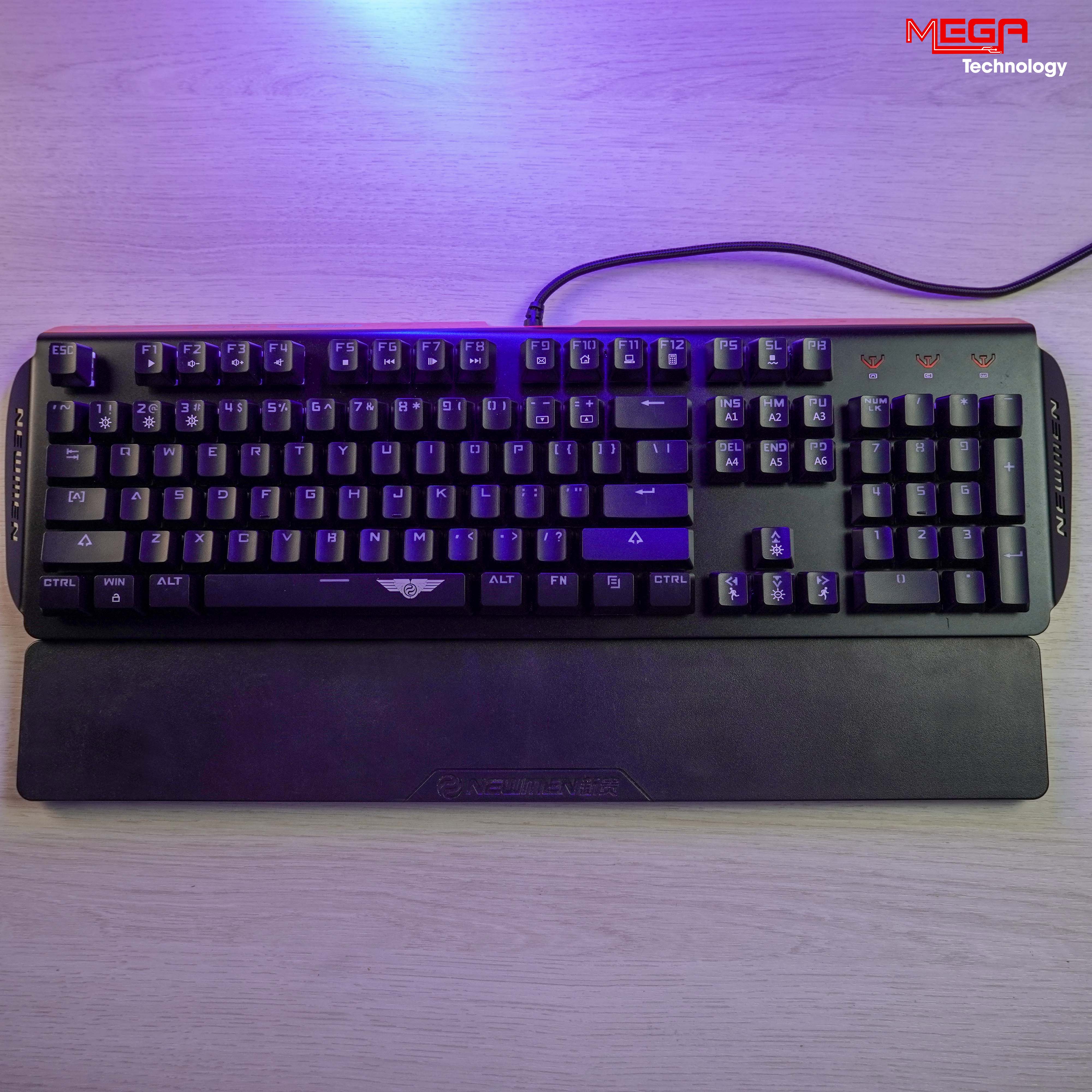 Bàn phím cơ gaming Newmen GM368 Mix Led - Hàng Chính Hãng