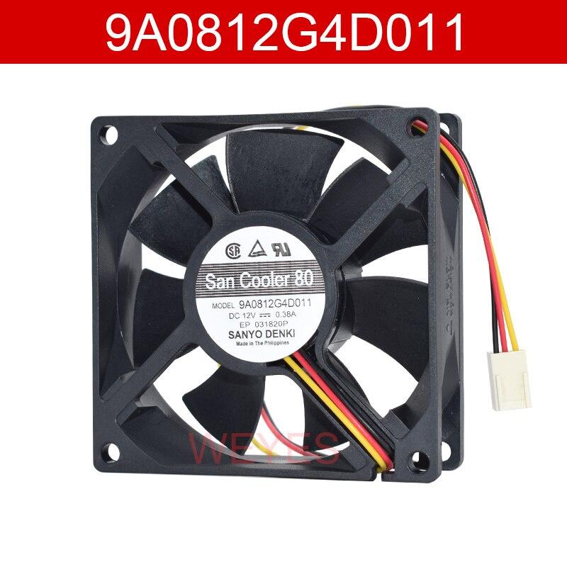 Quạt tản nhiệt làm mát 8cm 8025 12v 0.38A 9A0812G4D011