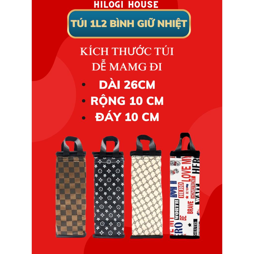 Túi đựng bình giữ nhiệt đủ size, túi đựng bình nước 2 lớp có khóa kéo, giúp chống va đập xước tiện lợi đi học đi làm
