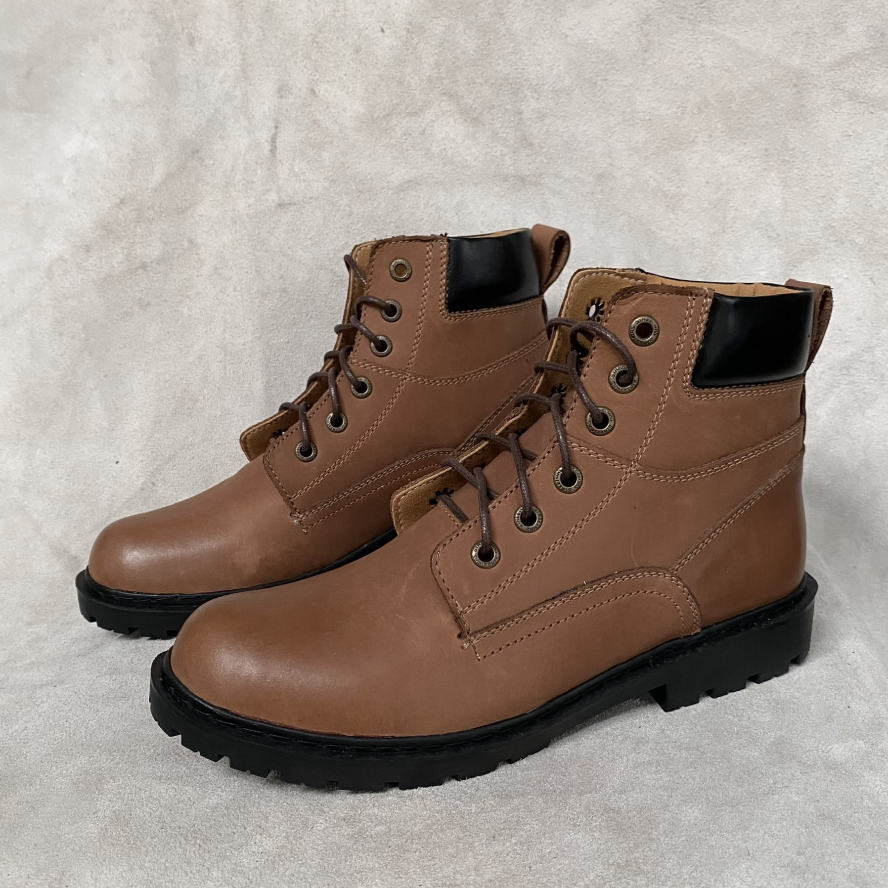 Giày da nam cao cổ Boots nam TEFOSS HN612 vàng bò cá tính và sành điệu làm từ da bò thật size 38-44