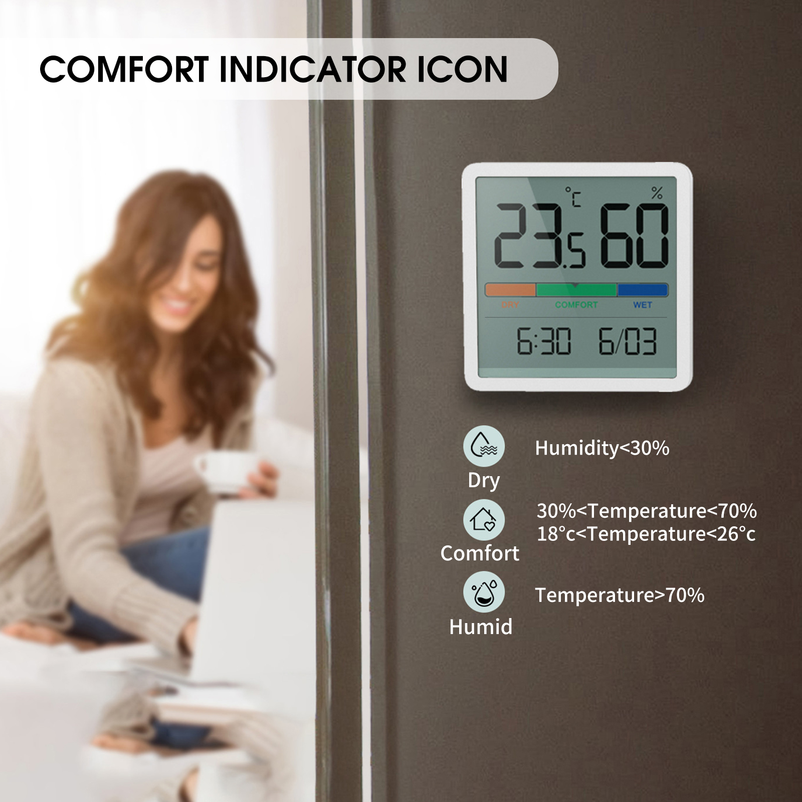 Máy Đo Độ Ẩm Kỹ Thuật Số Màn Hình Lcd