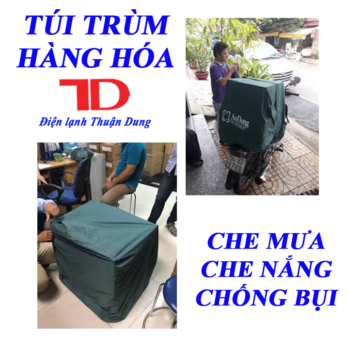 Túi trùm hàng hóa sau xe máy, Túi trùm chuyên dụng cho hàng hóa 80X80