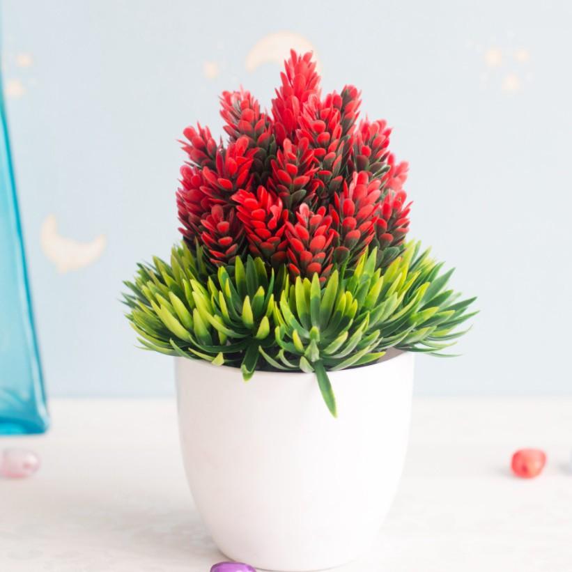 Cây dứa giả may mắn tài lộc Hoa giả chụp ảnh cao cấp decor phòng khách trang trí để bàn ML23