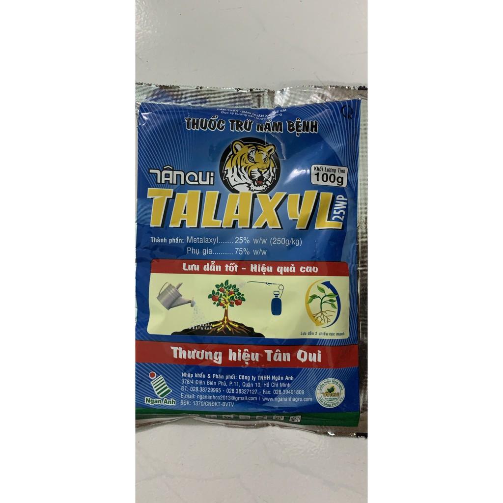 Sản phẩm trừ nấm cây trồng Talaxyl - Metalaxyl gói 100gr