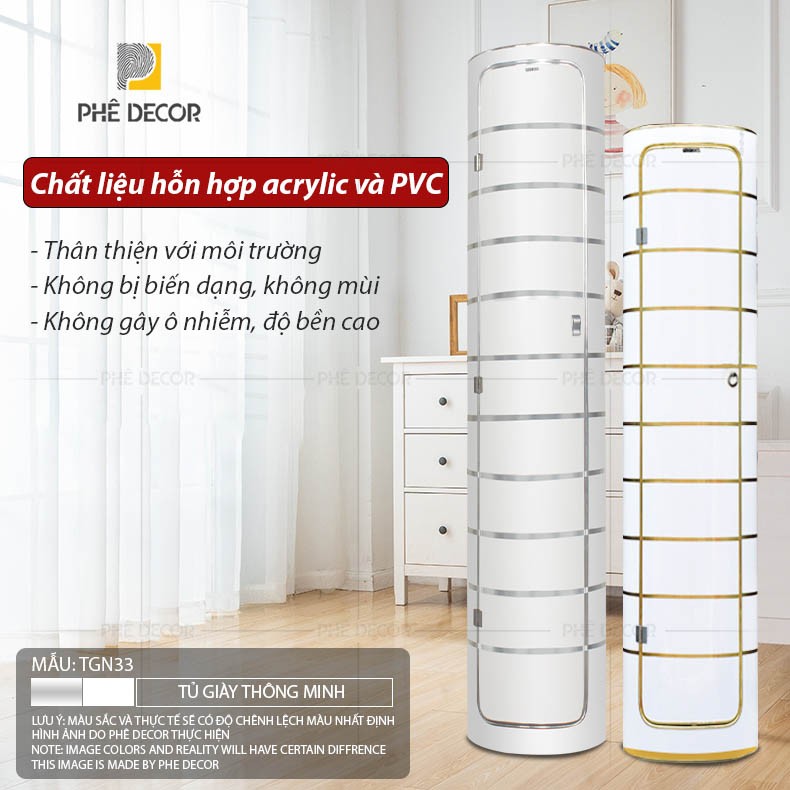 TỦ GIÀY KHỬ MÙI, KHỬ TRÙNG BẰNG OZONE - TGN33 - Có gương 12 tầng