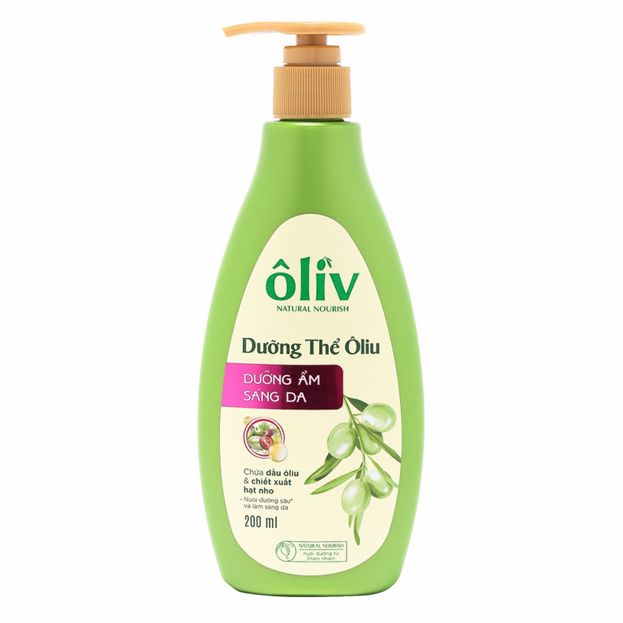 Sữa Dưỡng Thể Dưỡng Ẩm Sáng Da Ôliv Natural Nourish (200ml)