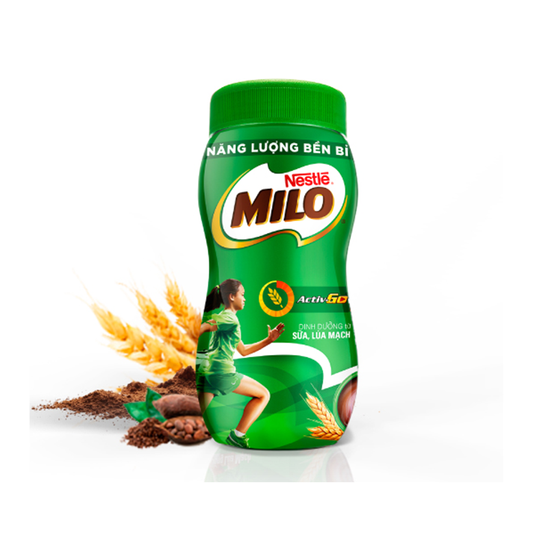 Sữa lúa mạch Nestlé MILO Nguyên chất 400g (hũ nhựa) - Giao mẫu ngẫu nhiên